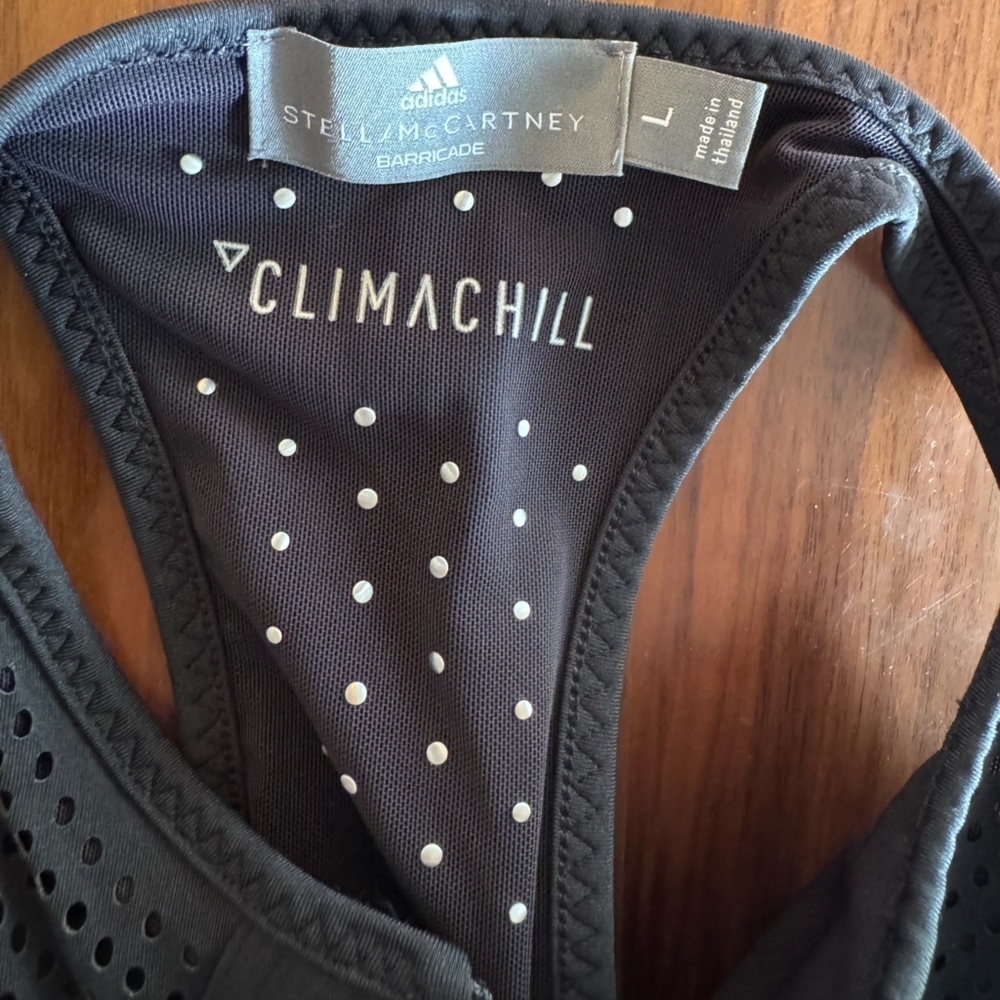ADIDAS Stella McCartney Black Tennis Dress with BRA Size Large - Picture 10 of 10
